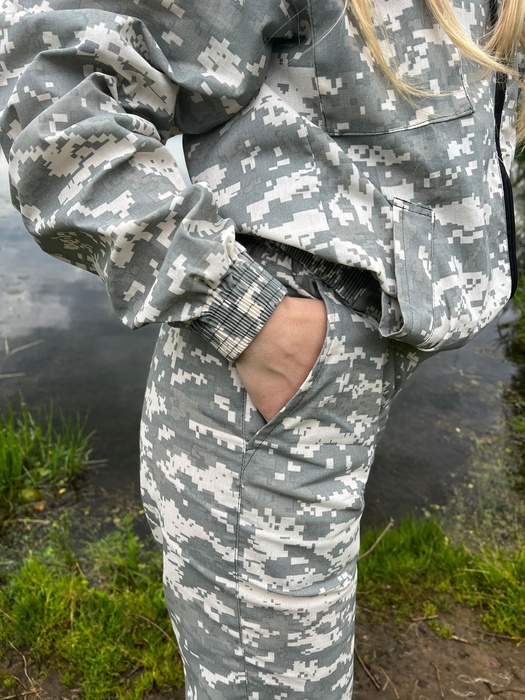 фото Женский антимоскитный костюм KATRAN ДВИНА (Хлопок, серый пиксель)
