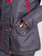 фото Куртка демисезонная женская KATRAN ЛИРА (Таслан, серый, красный)