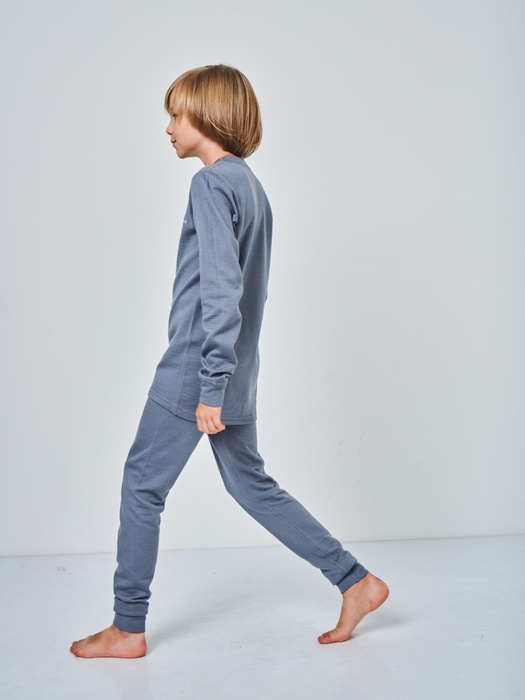 фото Детское шерстяное термобельё для мальчика KATRAN Снорк (+5°С до - 25°С) серый