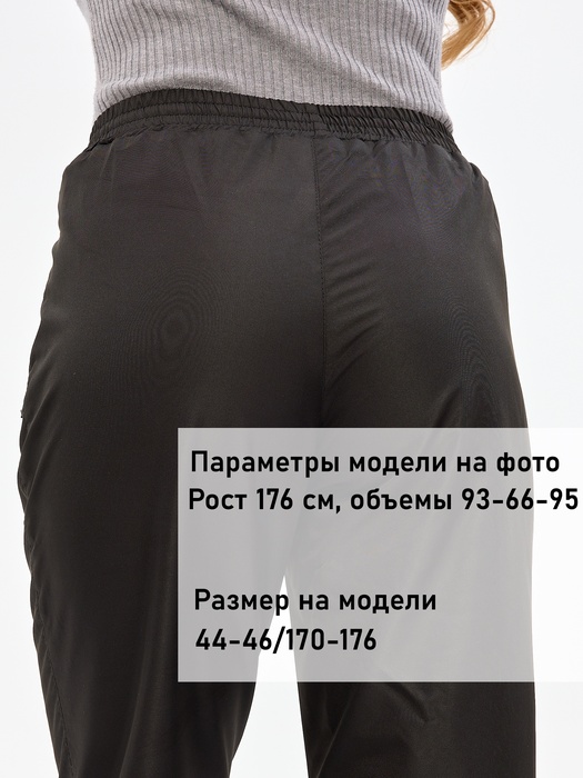 фото Женские утепленные брюки KATRAN Тундра подклад флис (ткань Константа, черный)