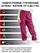 Подростковые утепленные осенние брюки для девочек KATRAN Young (дюспо, брусничный)