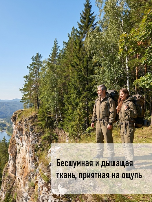 фото Комбинезон противоэнцефалитный KATRAN АНТИКЛЕЩ (смесовая, хаки)
