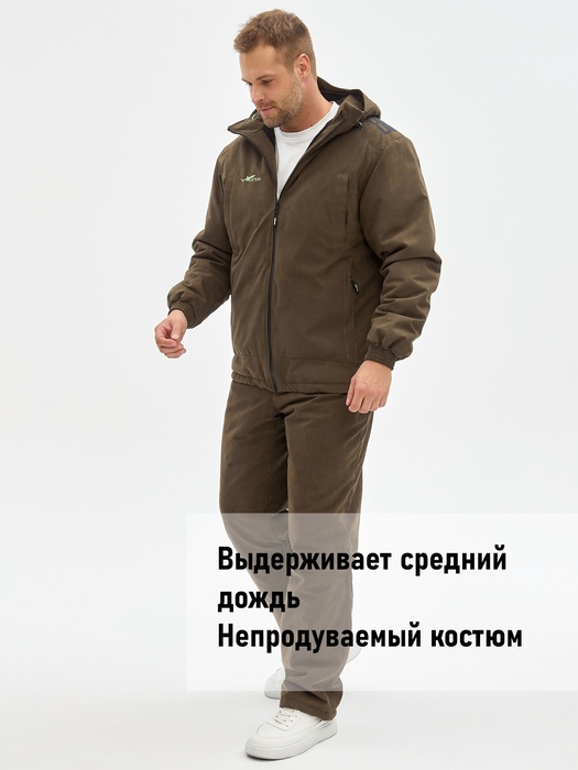 фото Костюм демисезонный мембранный для охоты и рыбалки KATRAN Таргет -10 (Исландия, хаки)