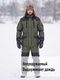 фото Зимний костюм для рыбалки KATRAN АЙСБЕРГ -35°С (Таслан, хаки) полукомбинезон