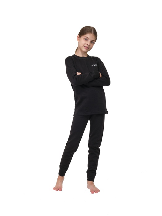 фото Детское шерстяное термобельё для девочек KATRAN УМКА (+5°С до - 30°С) черное