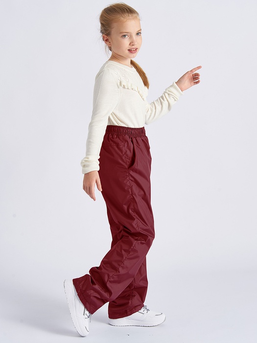 фото Подростковые утепленные осенние брюки для девочек KATRAN Young (дюспо, бордовый)