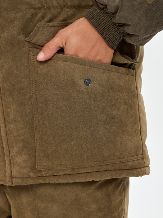 фото Зимний костюм для охоты и рыбалки KATRAN ШКВАЛ -35°С (Финляндия, хаки) полукомбинезон