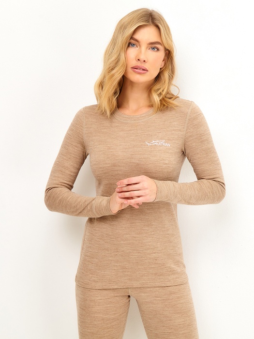 фото Женское шерстяное термобельё KATRAN Амели (+5°С до - 25°С) бежевый