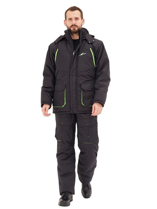 фото Зимний костюм Берген -40° С (Таслан, Черный) KATRAN полукомбинезон