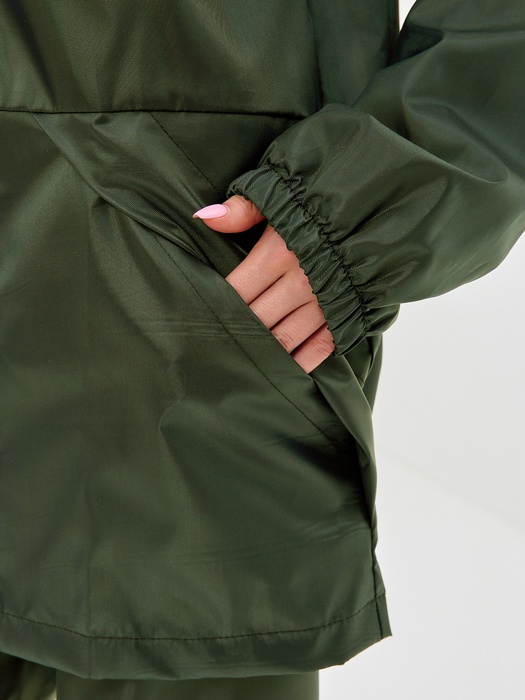 фото Дождевик женский пончо накидка KATRAN ГРОЗА (Оксфорд, хаки)