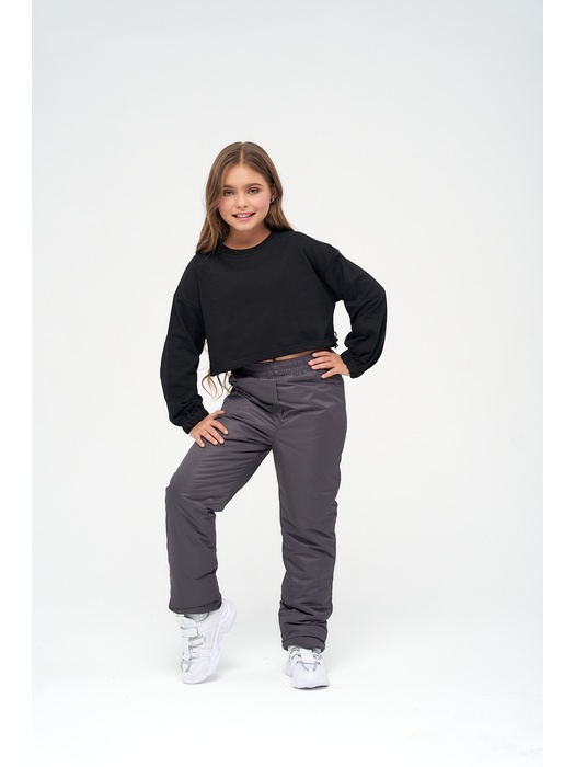 фото Зимние подростковые брюки для девочек KATRAN Frosty (мембрана, графит)