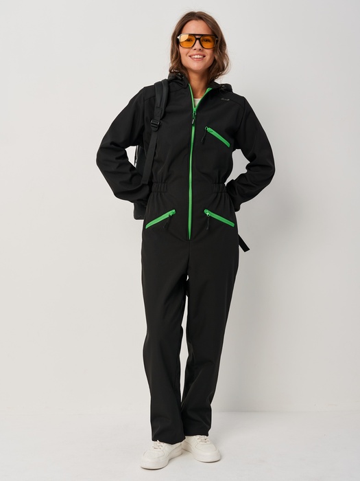 фото Комбинезон женский осенний для охоты и рыбалки KATRAN АМАЗОНКА (Софтшелл, черный)