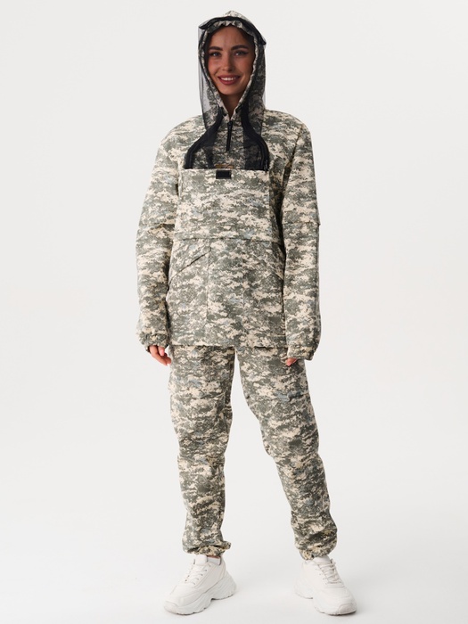 фото Женский костюм противоэнцефалитный антимоскитный KATRAN СЕЛИГЕР (Рип-стоп, песок КМФ)