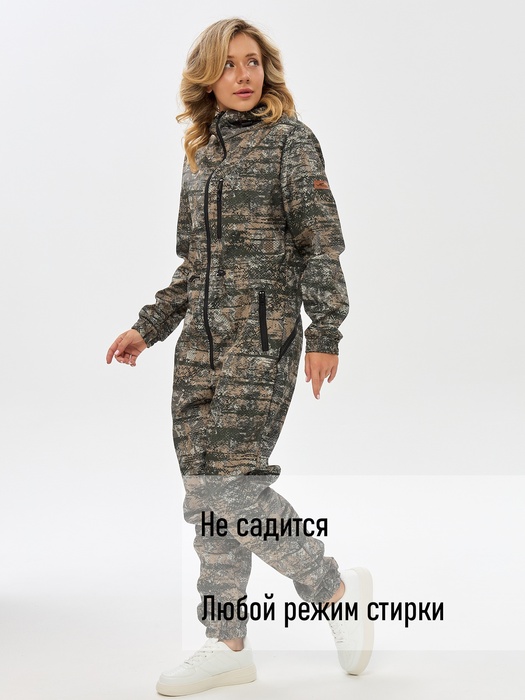 фото Комбинезон женский демисезонный для охоты и рыбалки KATRAN ИВОЛГА (полофлис, соты)