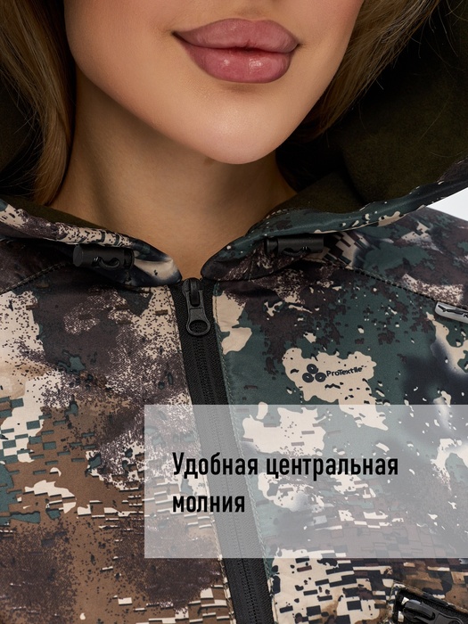 фото Комбинезон женский осенний для охоты и рыбалки KATRAN АМАЗОНКА (полофлис, Вудланд)