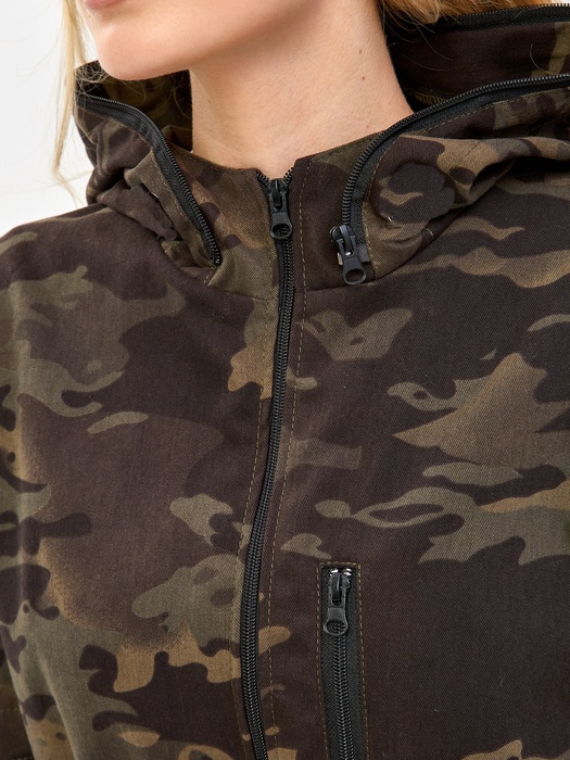 фото Женский комбинезон противоэнцефалитный антимоскитный KATRAN Виктория (Твил, темный КМФ)