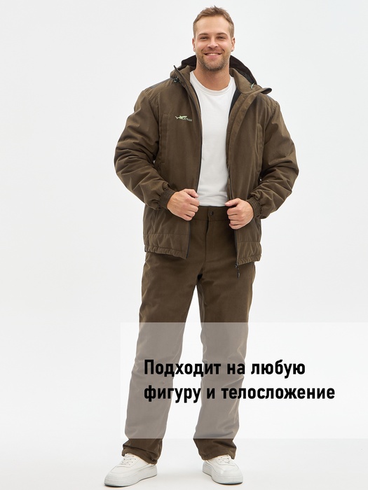 фото Костюм демисезонный мембранный для охоты и рыбалки KATRAN Таргет -10 (Исландия, хаки)