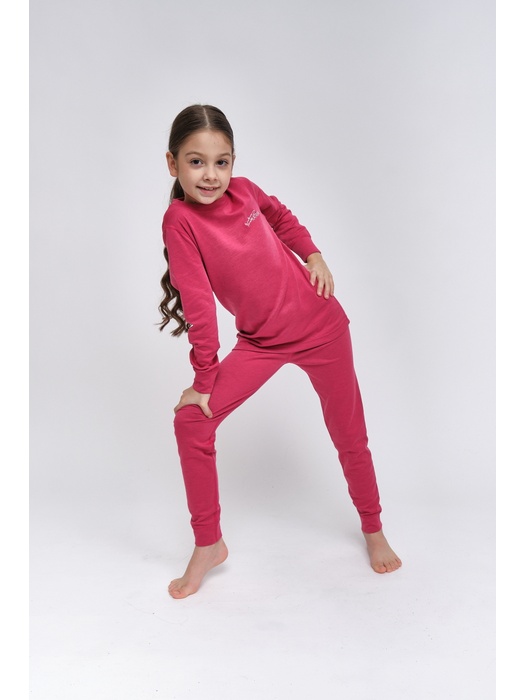 фото Детское термобельё спортивное влагоотводящее  для девочек KATRAN ЛУФФИ (+5°С до - 25°С) розовый