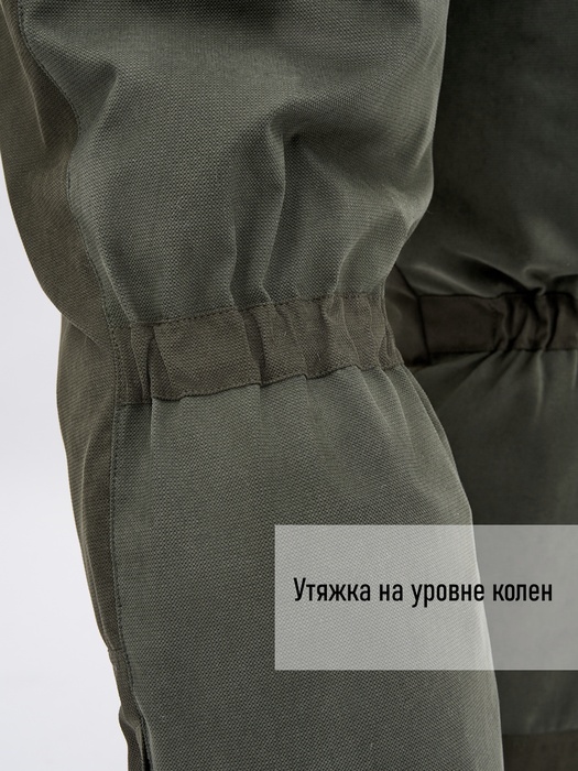 фото Зимний костюм для охоты и рыбалки KATRAN СЕВЕР -35°С (исландия, хаки) полукомбинезон