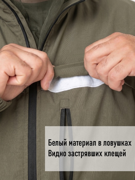 фото Комбинезон противоэнцефалитный KATRAN АНТИКЛЕЩ (смесовая, хаки)