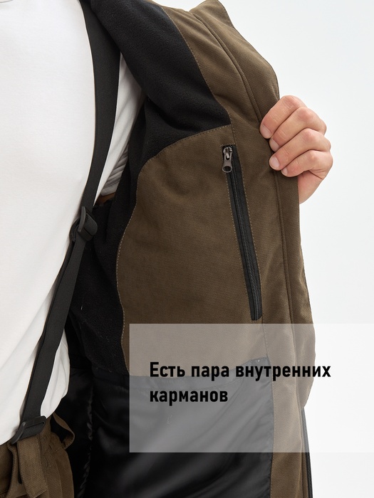 фото Костюм демисезонный мембранный для охоты и рыбалки KATRAN Таргет -10 (Исландия, хаки)