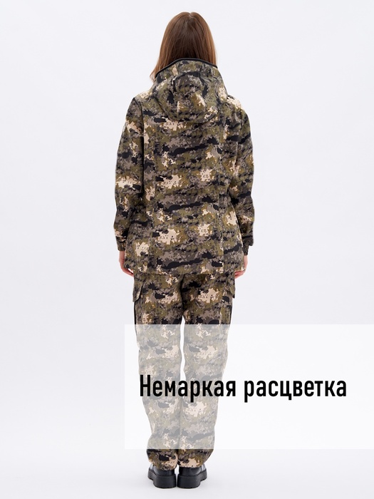 фото Женский антимоскитный костюм для охоты и рыбалки KATRAN ВЯТКА (Рип-стоп, флора)