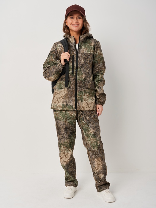 фото Женский демисезонный костюм KATRAN ВОЛГА (полофлис, лес)