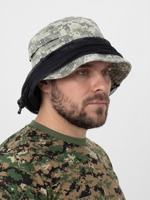 фото Панама с антимоскитной сеткой KATRAN КАЙМАН (Смесовая, Серый КМФ)