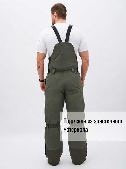 фото Зимний костюм для охоты и рыбалки KATRAN СЕВЕР -35°С (исландия, хаки) полукомбинезон