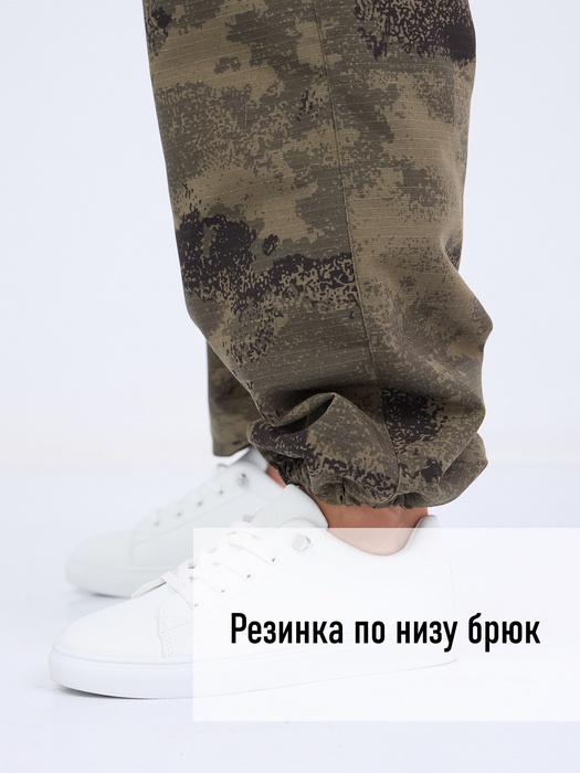 фото Женский антимоскитный костюм для охоты и рыбалки KATRAN Диана (рип-стоп, зеленый КМФ)