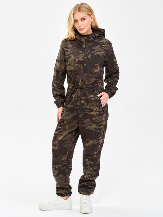 фото Женский комбинезон противоэнцефалитный антимоскитный KATRAN Виктория (Твил, темный КМФ)