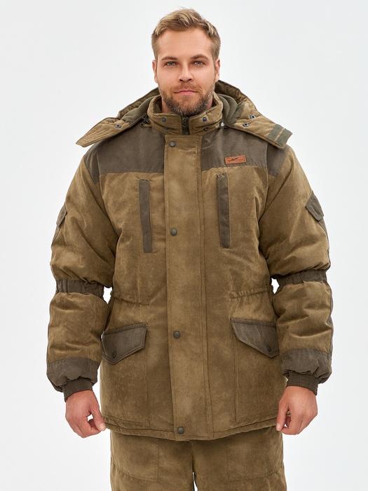 фото Зимний костюм для охоты и рыбалки KATRAN ШКВАЛ -35°С (Финляндия, хаки) полукомбинезон