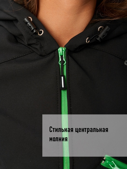 фото Комбинезон женский осенний для охоты и рыбалки KATRAN АМАЗОНКА (Софтшелл, черный)