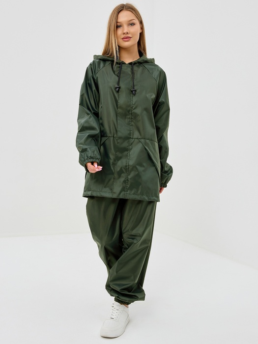 фото Дождевик женский пончо накидка KATRAN ГРОЗА (Оксфорд, хаки)