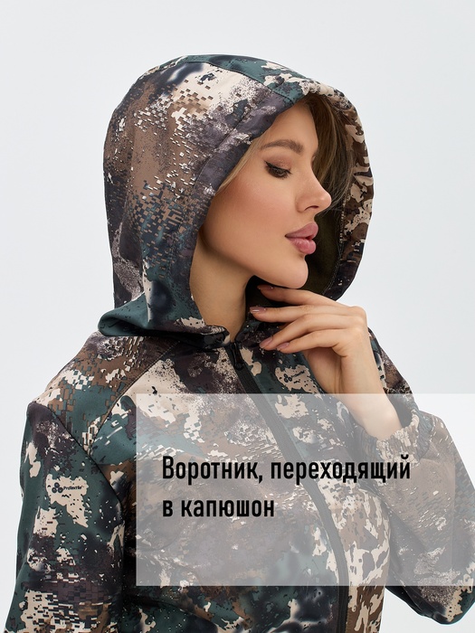 фото Комбинезон женский осенний для охоты и рыбалки KATRAN АМАЗОНКА (полофлис, Вудланд)