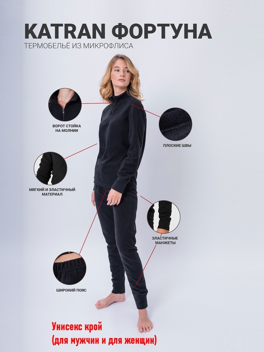 фото Термобельё флисовое KATRAN Форт (микрофлис, зеленый КМФ)