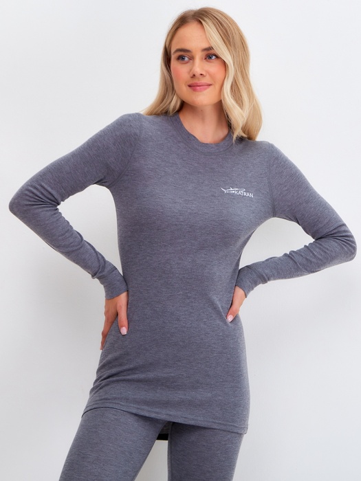 фото Женское спортивное влагоотводящее термобельё KATRAN МОНТАНА (+10°С до - 15°С) серое