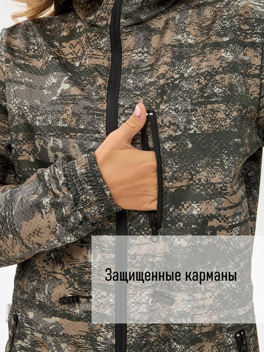 фото Комбинезон женский демисезонный для охоты и рыбалки KATRAN ИВОЛГА (полофлис, соты)