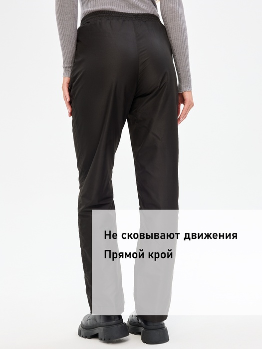 фото Женские утепленные брюки KATRAN Тундра подклад флис (ткань Константа, черный)