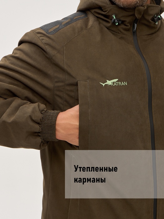 фото Костюм демисезонный мембранный для охоты и рыбалки KATRAN Таргет -10 (Исландия, хаки)