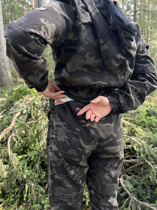 фото Женский комбинезон противоэнцефалитный антимоскитный KATRAN Виктория (Твил, темный КМФ)