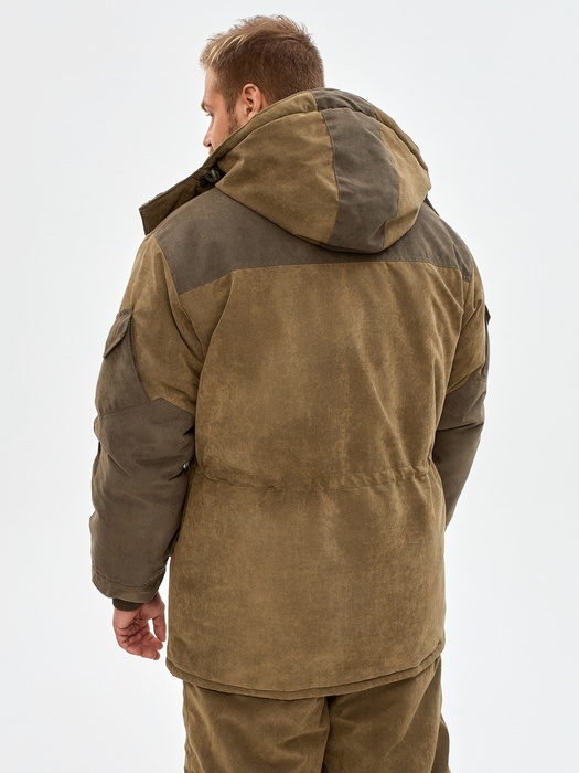 фото Зимний костюм для охоты и рыбалки KATRAN ШКВАЛ -35°С (Финляндия, хаки) полукомбинезон