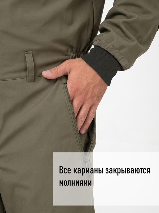 фото Комбинезон женский противоэнцефалитный KATRAN АНТИКЛЕЩ (смесовая, хаки)