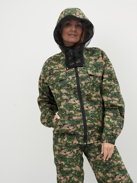 фото Женский антимоскитный костюм KATRAN ДВИНА (Хлопок, зеленый пиксель)