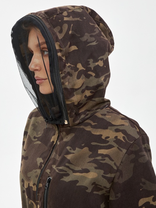 фото Женский комбинезон противоэнцефалитный антимоскитный KATRAN Виктория (Твил, темный КМФ)