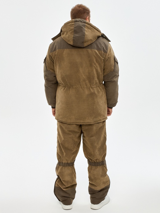 фото Зимний костюм для охоты и рыбалки KATRAN ШКВАЛ -35°С (Финляндия, хаки) полукомбинезон