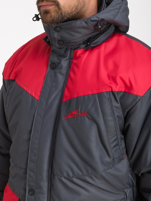 фото Куртка зимняя для охоты и рыбалки KATRAN Берген -40° С (Таслан, Серый)