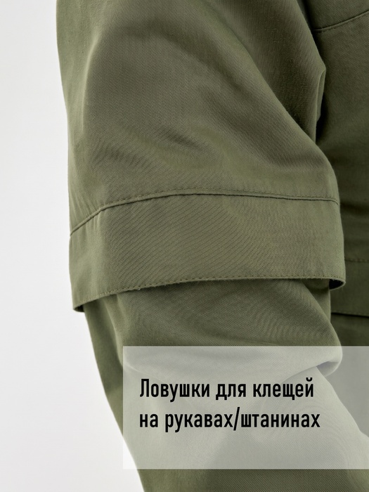 фото Костюм противоэнцефалитный антимоскитный KATRAN Протект (Твил, олива)
